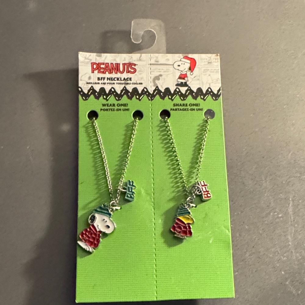 Peanuts Snoopy BFF Necklace Duo - Red & Green Accents